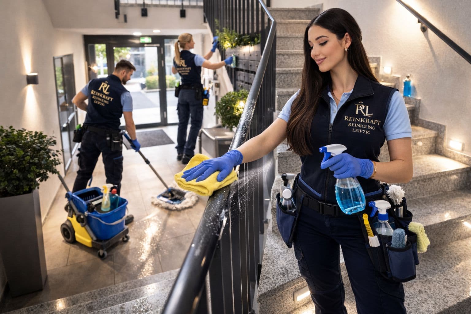 ReinKraft team cleaning